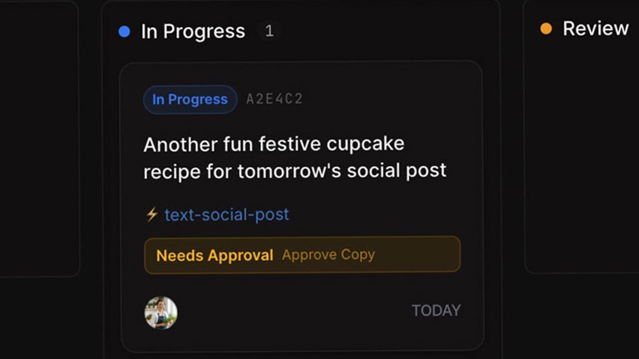 An approval gate showing that Bakin' needs human approval before continuing.